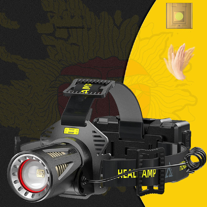 Strong Light Induction Headlight Flashlight