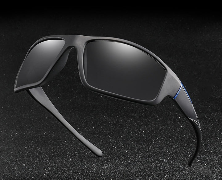 Matte Black Sport Sun Glasses