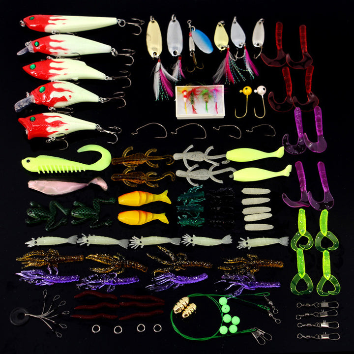 lures set 100 piece bait fishing