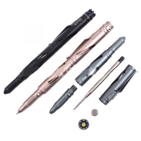 Tungsten Defense Pen With LED Flashlight