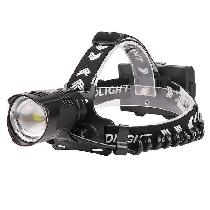 Strong light USB charging headlight
