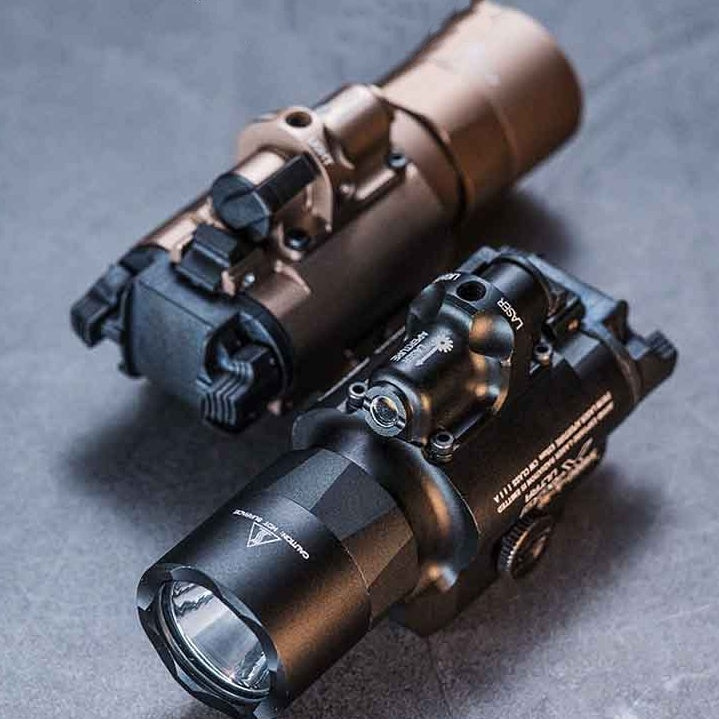 Lower Hanging Flashlight Tactical Red Laser
