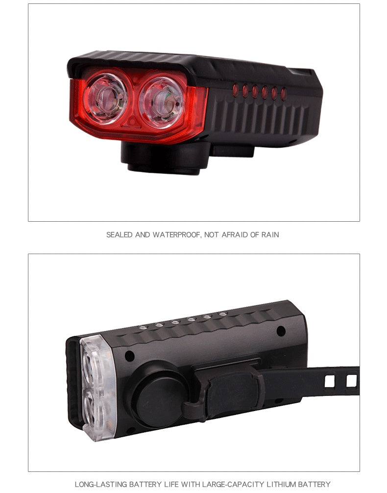 Solar Charging Bicycle Headlight Horn Light