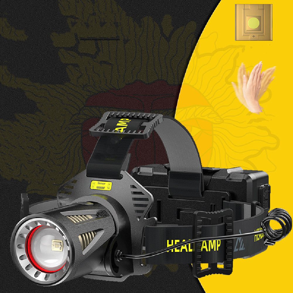 Strong Light Induction Headlight Flashlight