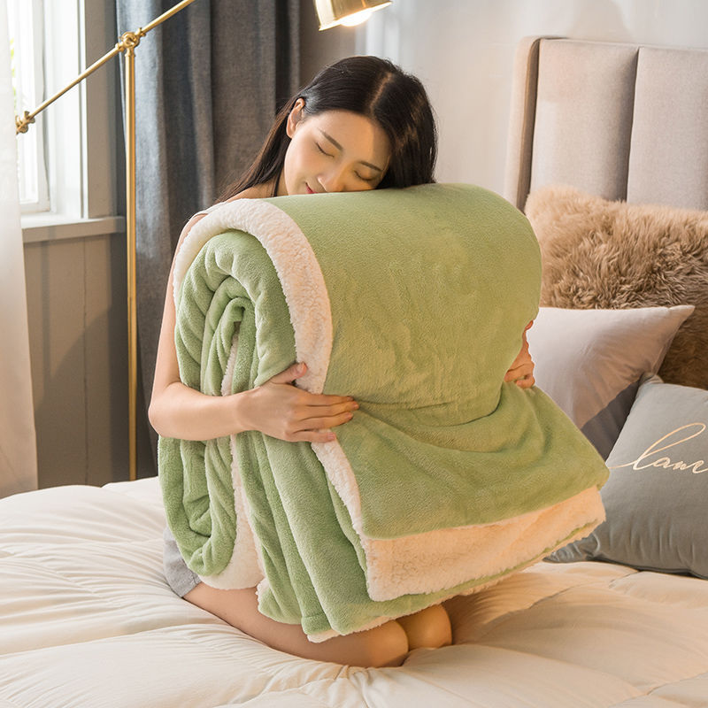Double Layer Thickened Thermal Coral Blanket