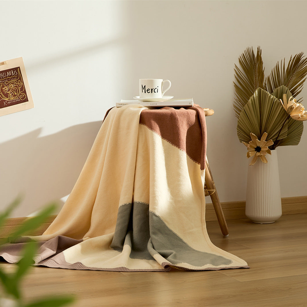 Warm Quilt Knitted Thermal Blanket