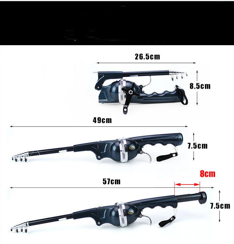 Foldable portable pocket throwing rod