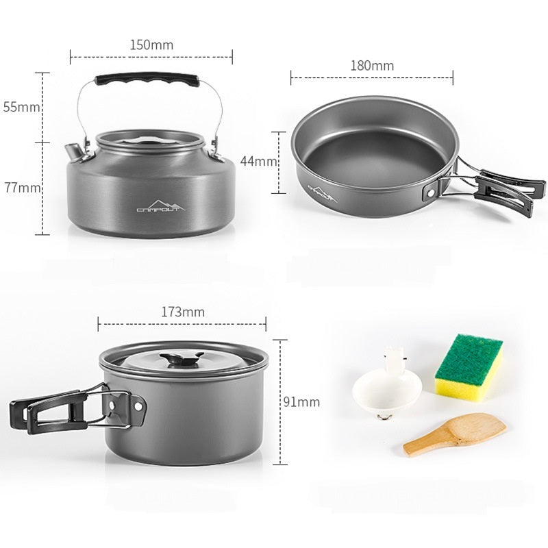 Outdoor Camping Portable Stove Combination