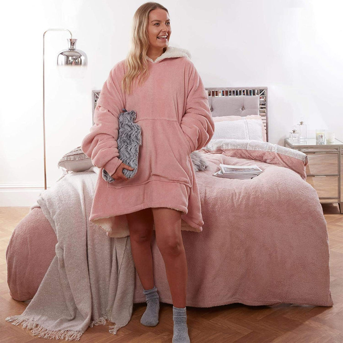 Flannel Blanket Winter Thermal Pajamas