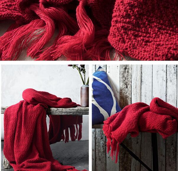 Warm Cozy Knitted Throw Blankets