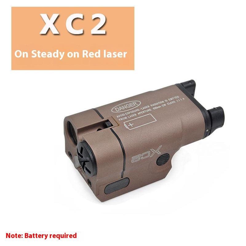 Lower Hanging Flashlight Tactical Red Laser