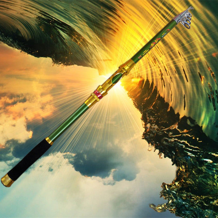 steel pole rod fishing rod