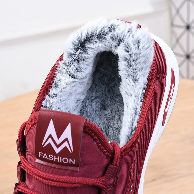 Velvet Female Insulated Cotton Boots