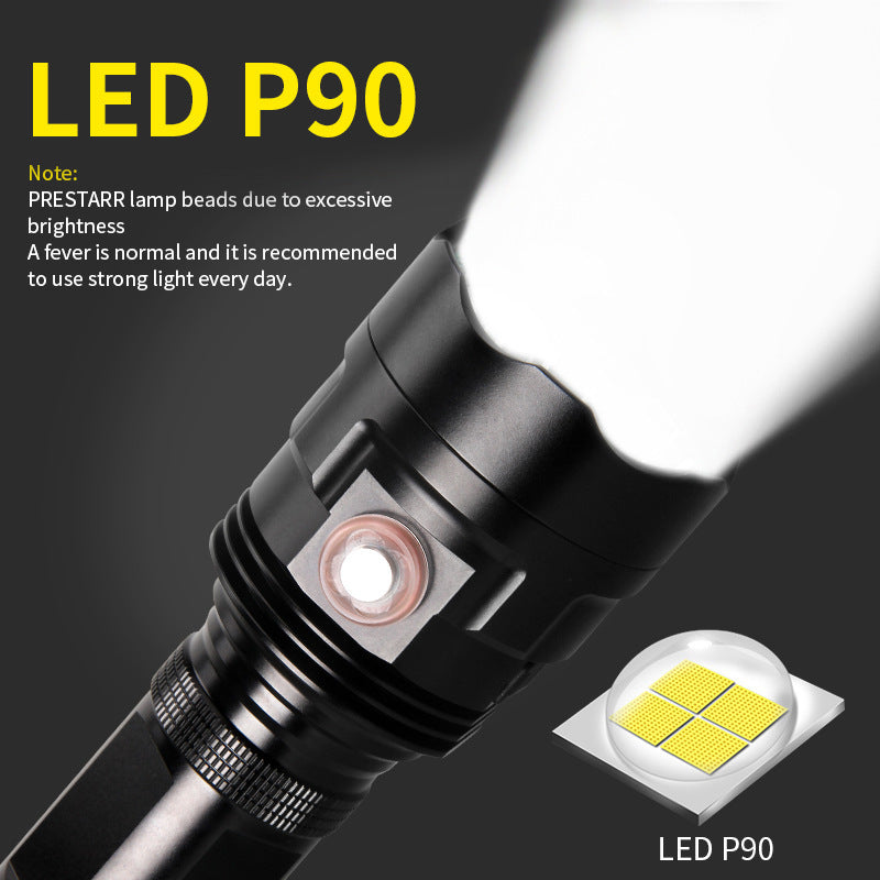 XHP90 Powerful LED Flashlight Tactical Torch
