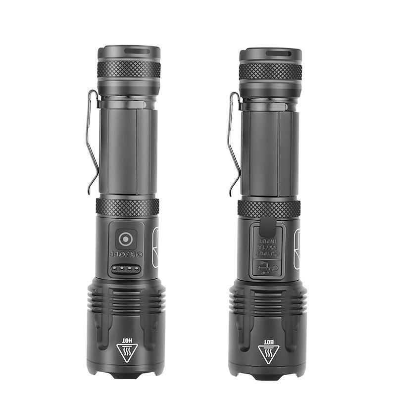 Strong Light Tactical Flashlight With Pen