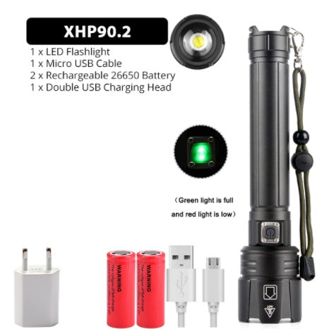 Tacticle Glare Flashlight USB Charging