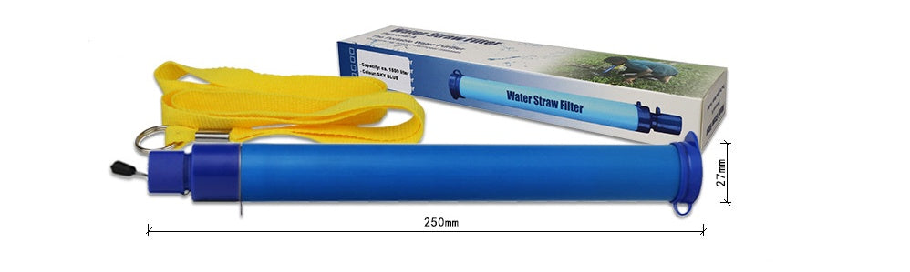 Camping outdoor water purification straw