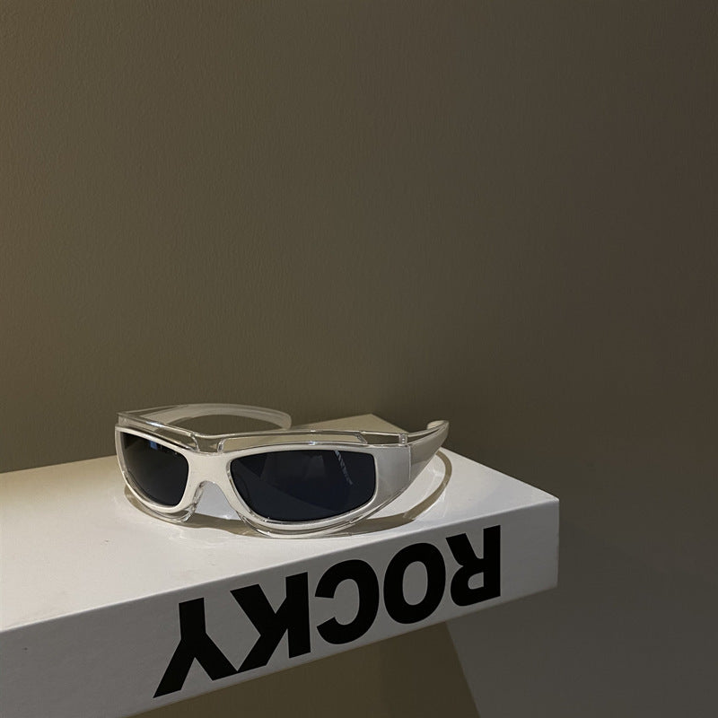 Punk Red Technology Glasses Anti Sun