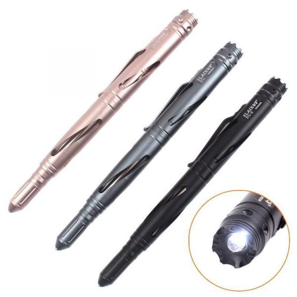 Tungsten Defense Pen With LED Flashlight