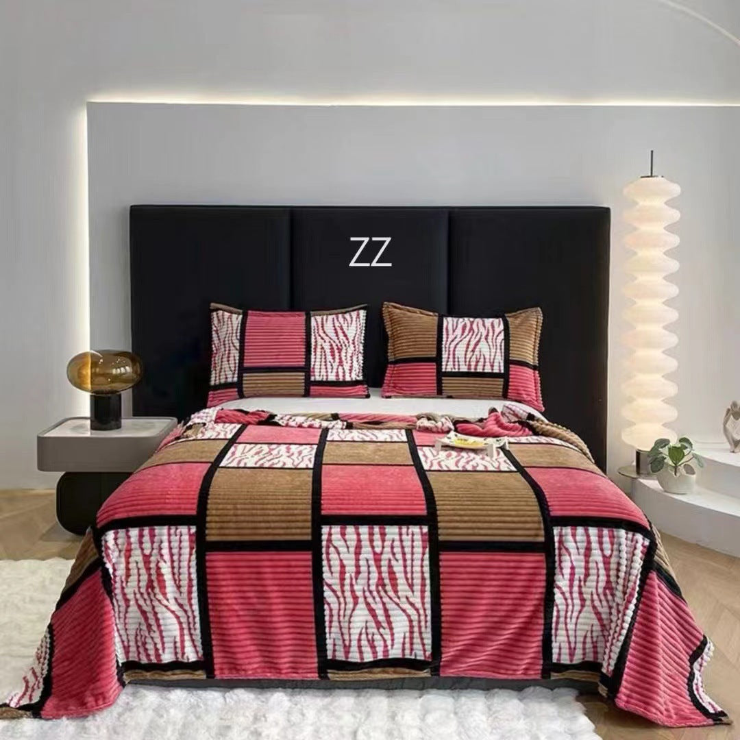 Flannel Blanket Summer Warm Nap Blanket