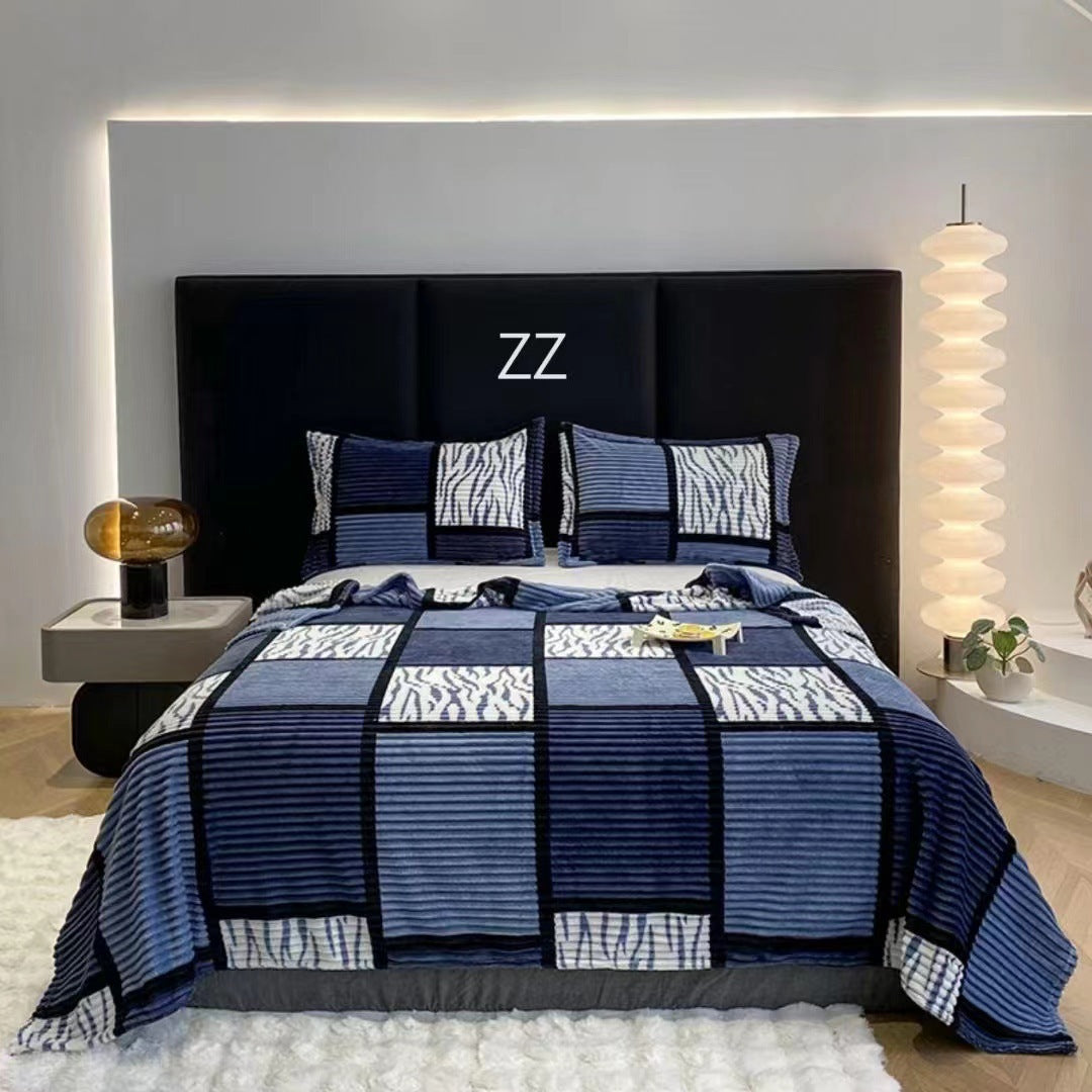Flannel Blanket Summer Warm Nap Blanket