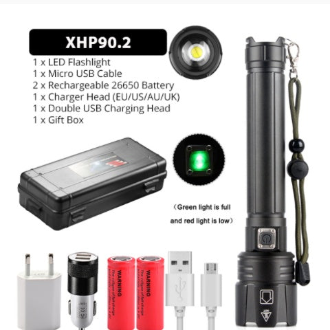 Tacticle Glare Flashlight USB Charging