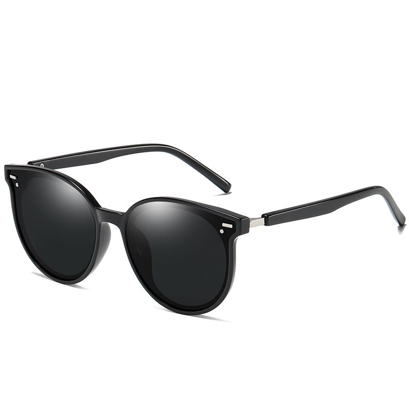 Fashion Round Frame Polarized Sun Glasses