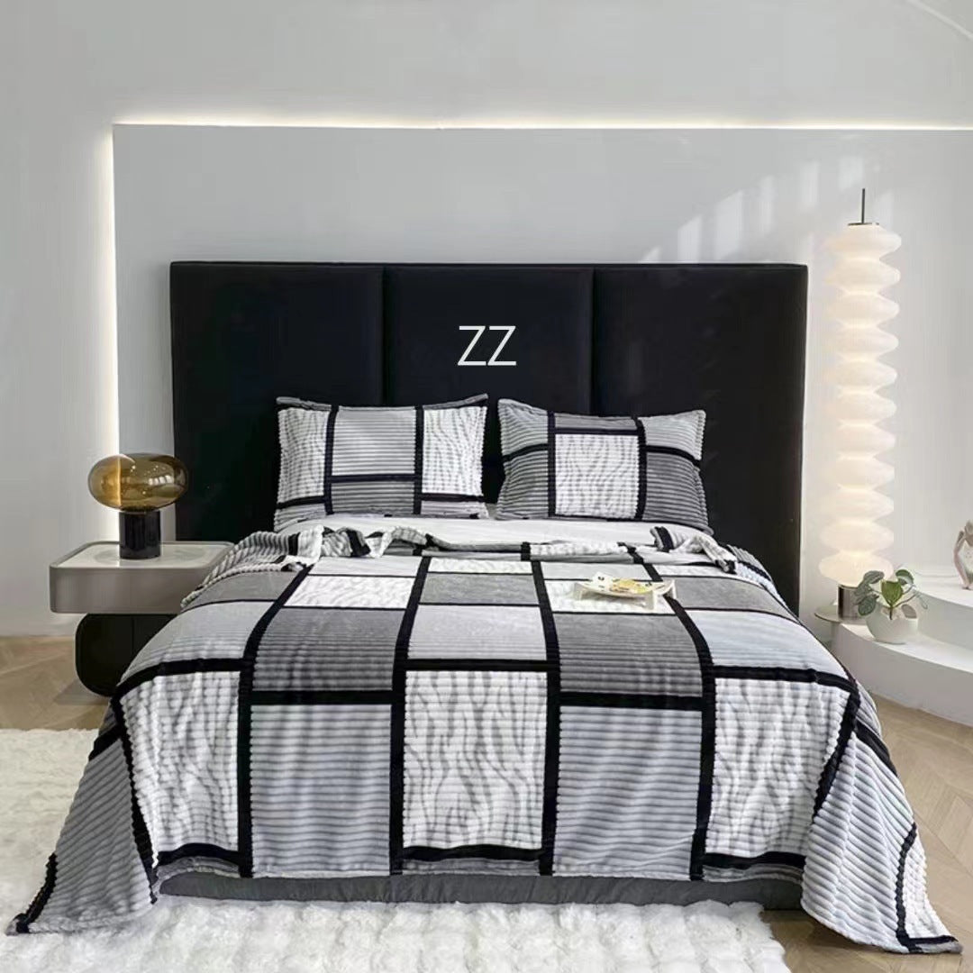 Flannel Blanket Summer Warm Nap Blanket