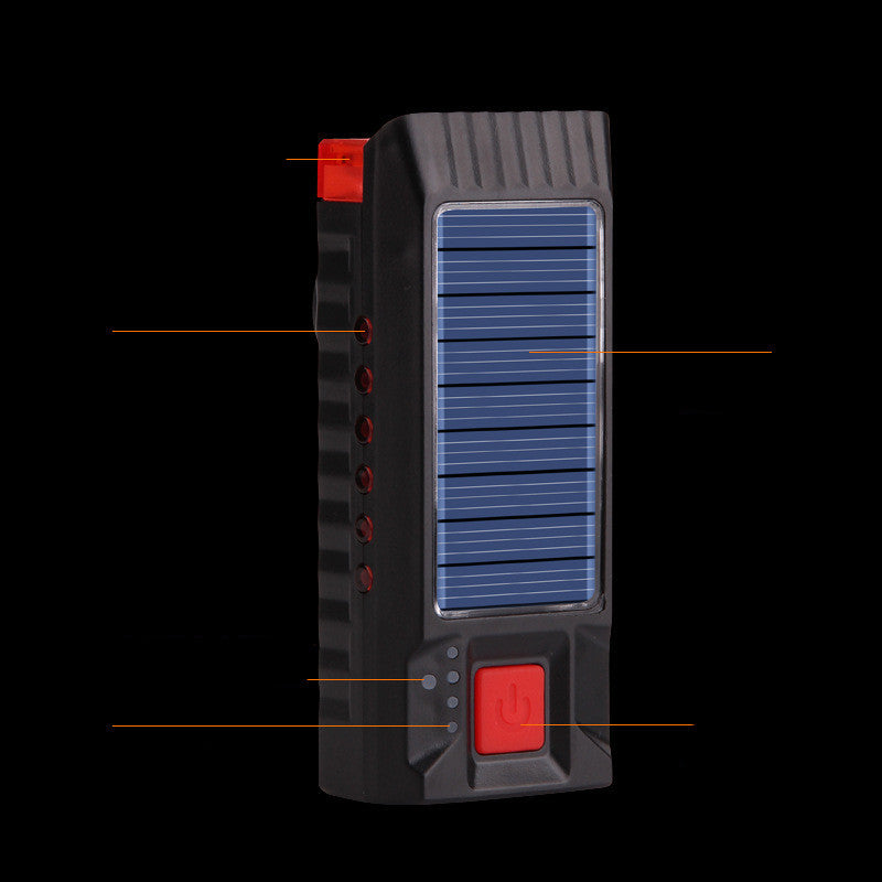 Solar Charging Bicycle Headlight Horn Light