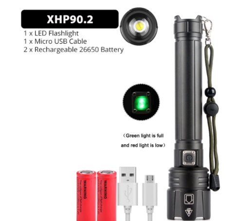 Tacticle Glare Flashlight USB Charging