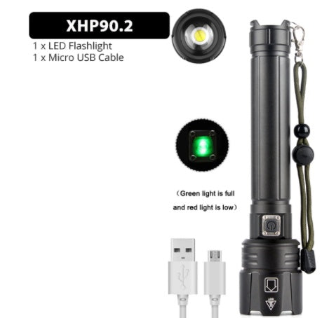 Tacticle Glare Flashlight USB Charging