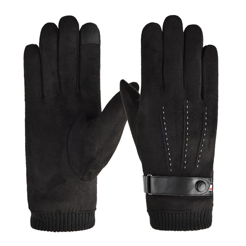 Men's Suede Thermal Gloves