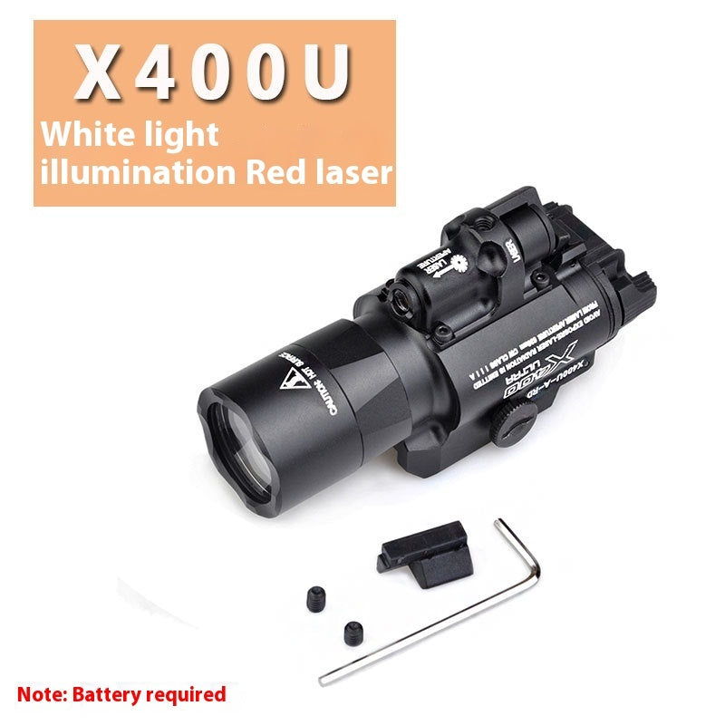 Lower Hanging Flashlight Tactical Red Laser