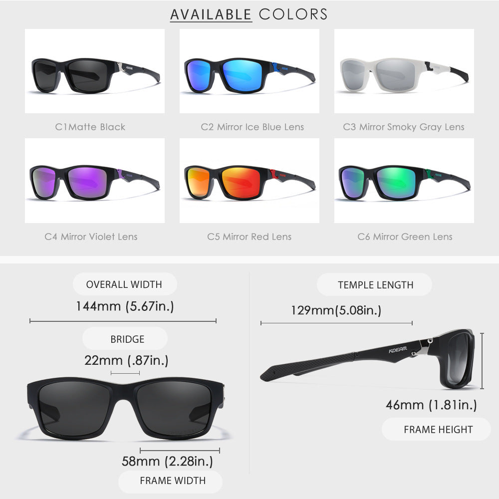 Sports Men And Women Polarized Sun Glasses