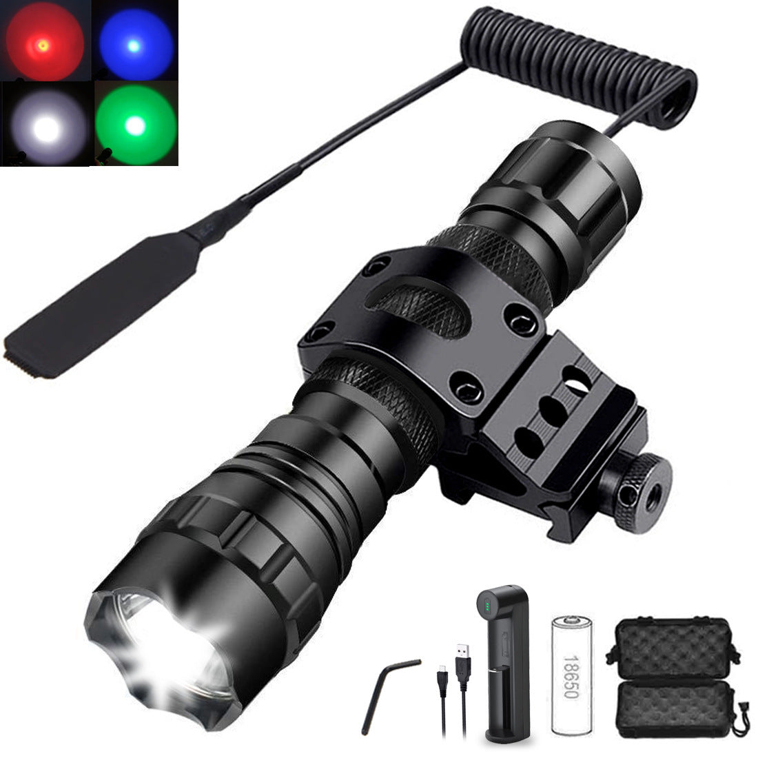 Portable Tactical Flashlight 501B