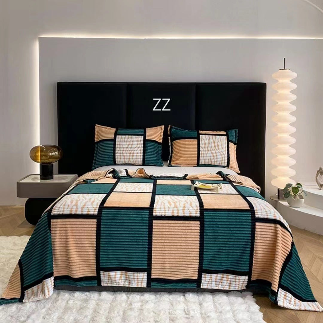 Flannel Blanket Summer Warm Nap Blanket