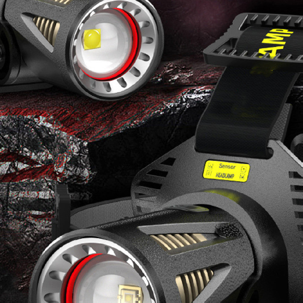 Strong Light Induction Headlight Flashlight